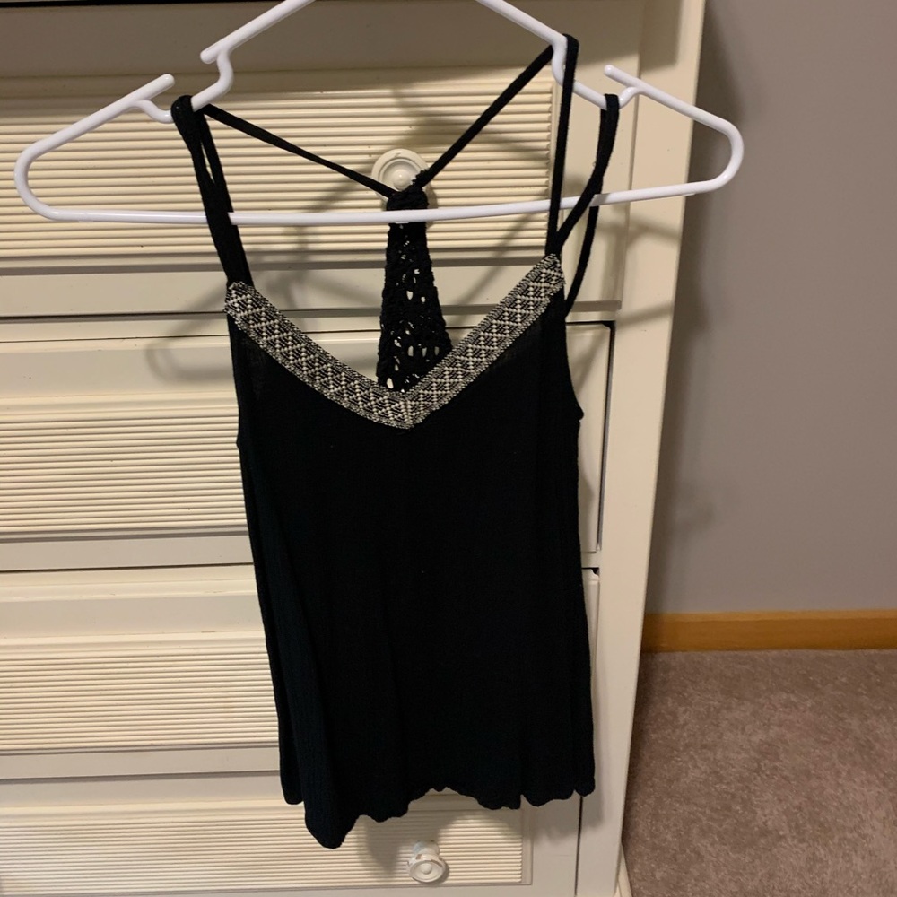Black tank top